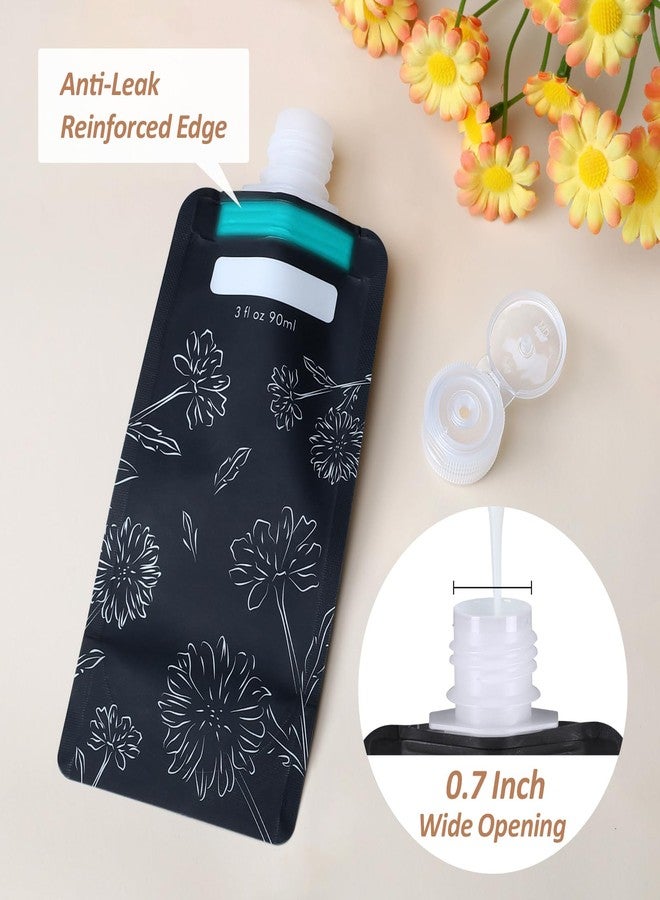 PACKISM Travel Containers for Liquids - 12 Pack Leak Proof 3oz TSA Approved Liquid Travel Pouches, Stand Up, Slim & Lightweight Design, Space Saving, Pack More Shampoo Conditioner Lotion Body Wash - Image 4